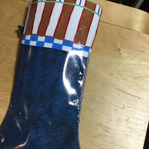 Metal Christmas stockings- set of 2 - Picture 4 of 5